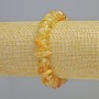 Bransoletka z cytrynem, naturalny kamień, fasetowane koraliki 8×5 mm ± (sznurek elastyczny), długość 18 cm+