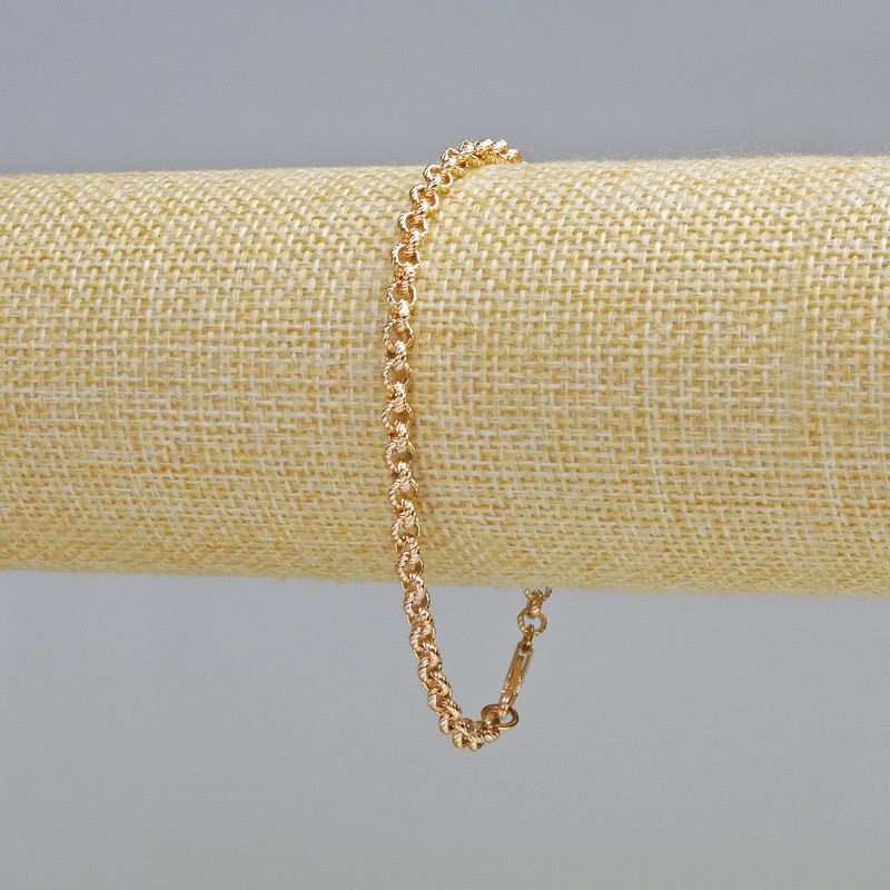 Bransoletka Xuping Pozłacanie 18K, grubość 4 mm, długość 20 cm