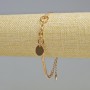 Bransoletka Xuping pozłacana 18K, grubość 3 mm, długość 19–22 cm