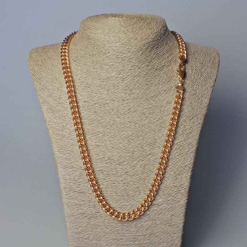 Łańcuszek Xuping pozłacany 18K, grubość 8,6 mm, długość 60 cm