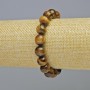 Bransoletka z tygrysiego oka, naturalny kamień, gładkie kulki, średnica około 10 mm ± (na elastycznej gumce), długość 18 cm+