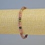 Bransoletka z naturalnego turmalinu, fasetowana kostka o średnicy ok. 4,5 mm, na elastycznej gumce, długość 18 cm+