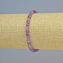 Bransoletka z ametystu, naturalny kamień, fasetowane kostki o średnicy 4,5 mm ± (na elastycznej gumce), długość 18 cm+