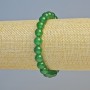 Bransoletka z naturalnym chryzoprazem, gładka kulka o średnicy 8 mm ± (rozciągana), długość 18 cm ±