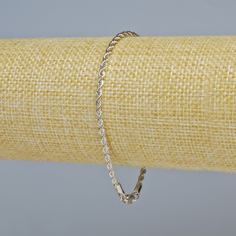 Bransoletka Xuping rodowana, grubość 2,5 mm, długość 19 cm