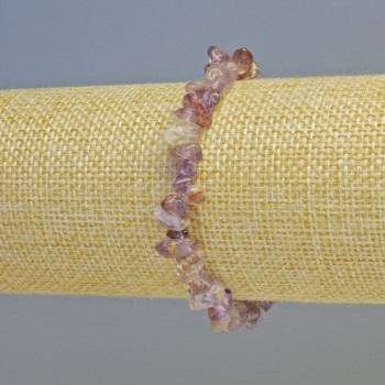Bransoletka z ametynu, naturalny kamień, drobiny, średnica 7×3 mm ± (rozciągana), długość 18 cm+