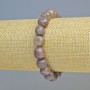Bransoletka z purpurowego turmalinu, naturalny kamień, fasetowana, średnica 10 mm ± (rozciągliwy), długość 18 cm+