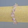 Bransoletka z lawendowego ametystu, naturalny kamień — drobne cząstki, średnica 8×4 mm ± (rozciągany), długość 18 cm+