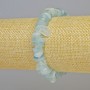 Bransoletka z akwamarynu, naturalny kamień – drobne kawałki, średnica 11×3 mm ± (rozciągany), długość 18 cm+