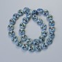 Koraliki hematytu „Drzewo” kolor matowy chameleonowy, średnica 12,5×4,5 mm, długość 41 cm na nitce