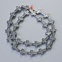 Koraliki hematytu w kształcie krzyża, 10×14 mm i 5×4 mm, długość 41 cm na żyłce
