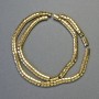Koraliki hematytu wężyk zigzag, kolor złoty, średnica 5×4×3 mm, długość 41 cm