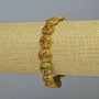 Bransoletka hematytowa „Drzewo” w kolorze matowym złotym, średnica 12×4,5 mm, długość 18 cm +/- (rozciągana)