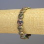 Bransoletka z hematytu i drewna, wielobarwna, średnica 12×4 mm, długość 18 cm, elastyczna