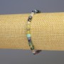 Bransoletka z mieszanki kamieni fasetowanych — kostki, średnica 5×5 mm, długość 18 cm, elastyczna