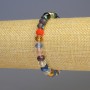 Bransoletka z wielokolorowego czeskiego szkła, średnica 8×6 mm ±, długość 18 cm ±, elastyczna