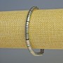 Bransoletka z hematitu rondelowa w kolorach wielobarwnych, średnica 5×2 mm, długość 18 cm, elastyczna