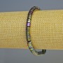Bransoletka z hematytu rondel wielobarwny, średnica 6×2 mm, długość 18 cm, na elastycznej bazie