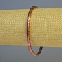 Bransoletka z hematytu w kształcie rondeli 'Fala', kolor: złoty wielobarwny, średnica 4×2 mm, długość 18 cm, elastyczna