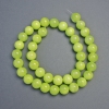 Koraliki onyksu gładkie kuleczki (prasowane), średnica 10,5 mm, długość 39 cm na żyłce jubilerskiej
