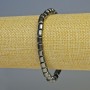 Bransoletka hematytu cylindryczna, kolor czarny, średnica 5,5×5,5 mm, długość 18 cm ± elastyczna