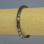 Bransoletka hematyt cylindryczny, kolor czarny, średnica 6×6 mm, długość 18 cm, elastyczna