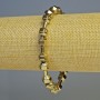 Bransoletka hematyt w kształcie hantli, kolor jasny brąz, średnica 21×7 mm, długość ok. 18 cm, elastyczna