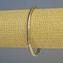 Bransoletka hematyt w kształcie rondelków, kolor różowo-srebrny, średnica 4×1 mm, długość 18 cm, elastyczna