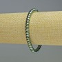 Bransoletka hematyt w kolorze zielony kameleon, koraliki w kształcie rondeli, średnica 6×4 mm, długość 18 cm, elastyczna