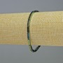 Bransoletka z hematytu w prostokątach, odcień zielonego kameleona, średnica 9×3 mm, długość 18 cm, elastyczna