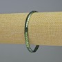 Bransoletka z hematitu «Wężyk» – falisty wzór, kolor wielobarwny zielony, średnica 5×4×3 mm±, długość 18 cm±, elastyczna