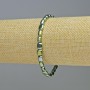 Bransoletka z hematitu owalnego kształtu, kolor zielony chameleon, średnica 7×6 mm, długość 18 cm, elastyczna