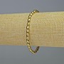 Bransoletka z hematytu fasetowanego owalnego kształtu w kolorze złotym, średnica 4×6 mm, długość 18 cm, elastyczna