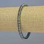 Bransoletka z hematytu w kolorze zielono-kameleonowym, średnica 6×2 mm, długość 18 cm, elastyczna
