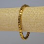 Bransoletka z hematitu – kostki, kolor ciemnego złota, średnica 6×6 mm, długość 18 cm, elastyczna