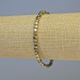 Bransoletka z hematitu – kostki, kolor brązowy matowy i błyszczący, średnica 4×4 mm, długość około 18 cm, elastyczna