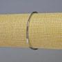 Bransoletka z hematitu, prostokątny kształt, kolor srebrny, wymiary 8 x 2 mm, długość 18 cm, elastyczna