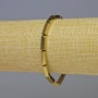Bransoletka z hematitu w prostokątach koloru złotego, wymiary 12×4 mm, długość 18 cm, elastyczna
