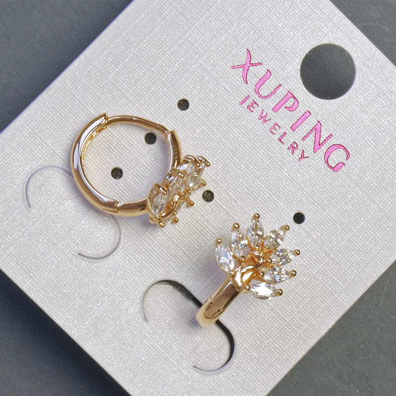 Kolczyki Xuping Liście 14×11 mm "pozłocenie 18K"