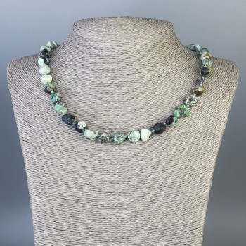 Naszyjnik Walit fasetowany, średnica 10×7 mm, długość 50 cm