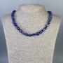 Naszyjnik z lazurytu, średnice 11×8 mm i 10×6 mm, długość 48 cm ±