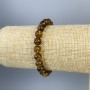 Bransoletka z bursztynu, gładkie kuleczki 6 mm, długość 18 cm, elastyczna