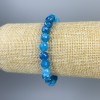 Bransoletka z apatytu fasetowane 8 mm, długość około 18 cm, elastyczna