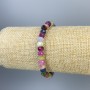Bransoletka z fasetowanego turmalinu w kształcie rondela 6×5 mm, długość 18 cm, elastyczna