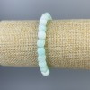 Bransoletka z angelitu w formie szlifowanych sześcianów, 7×7 mm, długość 18 cm, elastyczna