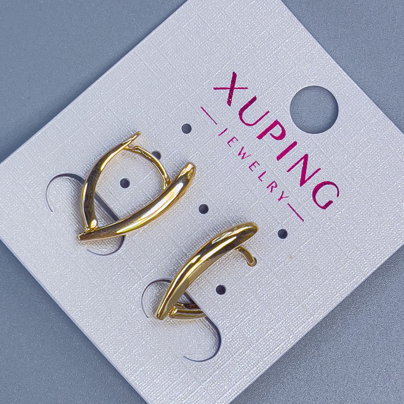 Kolczyki Xuping 19×2,5 mm ± pozłacane 18K