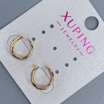 Podwójny Kaf Xuping pozłocenie 18K 11×7 mm +