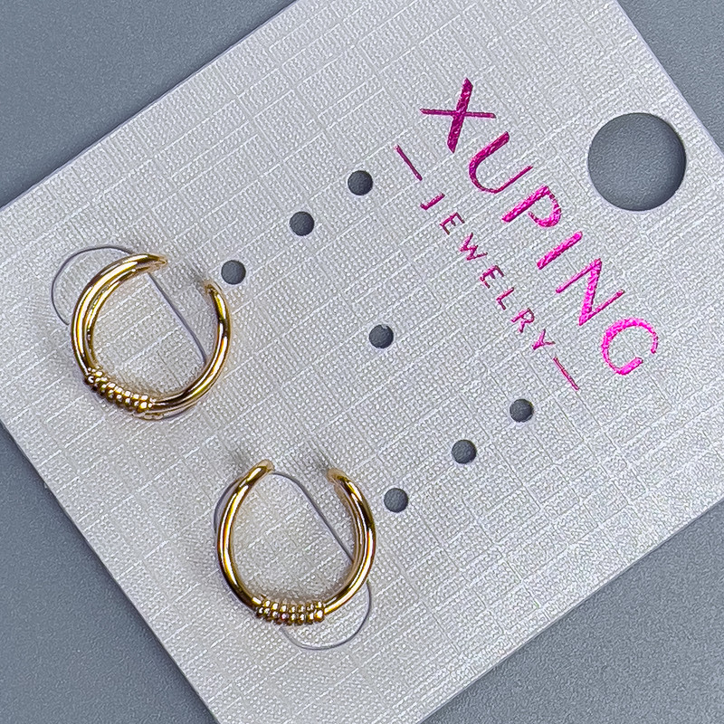 Podwójny Kaf Xuping pozłocenie 18K 11×7 mm +