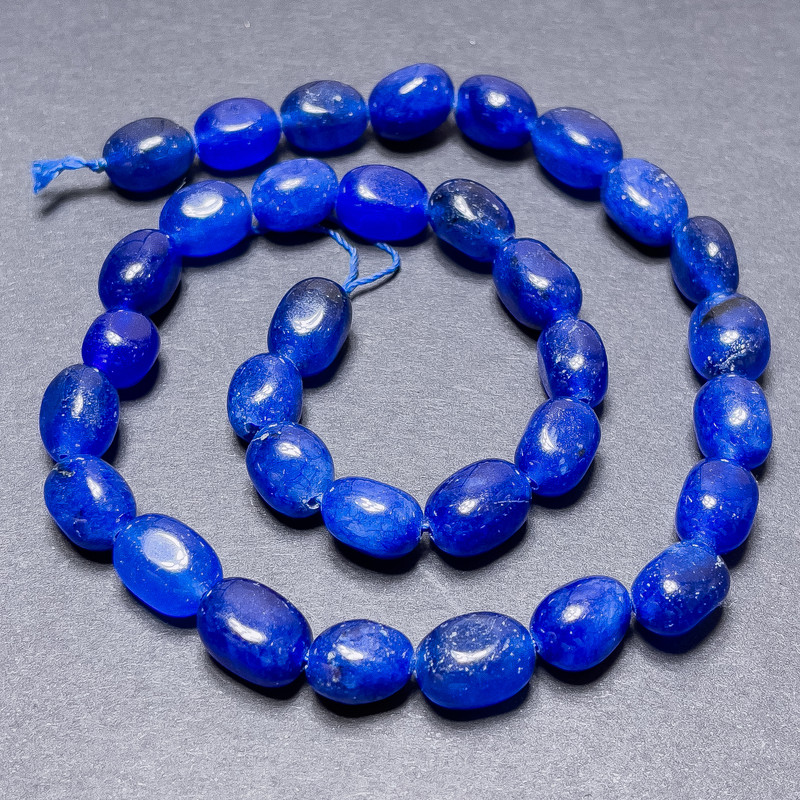Kwarcowe koraliki fasetowane na nitce, średnica 10×7 mm ±, długość 37 cm+