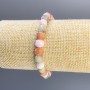 Bransoletka z jadeitu fasetowanego, kostka o średnicy 7 mm, długość 18 cm, stretch
